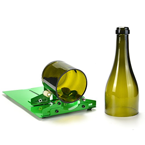 Wine Bottle Cutter Tool for Glass Cutting - Wine Bottle Cutter Kit to Make  Glasses - Glass Cutter for Bottles, Wine Bottle Glass Etching Tools for  Glass - Ephrem's Bottle Cutter Kit (