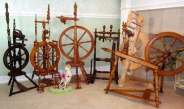 compare heights of spinning wheels